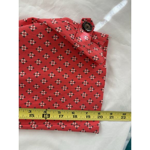 Coral Bay Women’s 14 Orange Print Hi Rise Spandex Capris - Picture 4 of 9